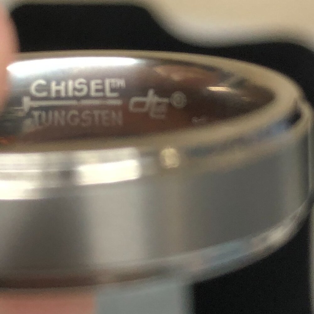 Chisel Tungsten Satin Center Polished Step Edge B… - image 4